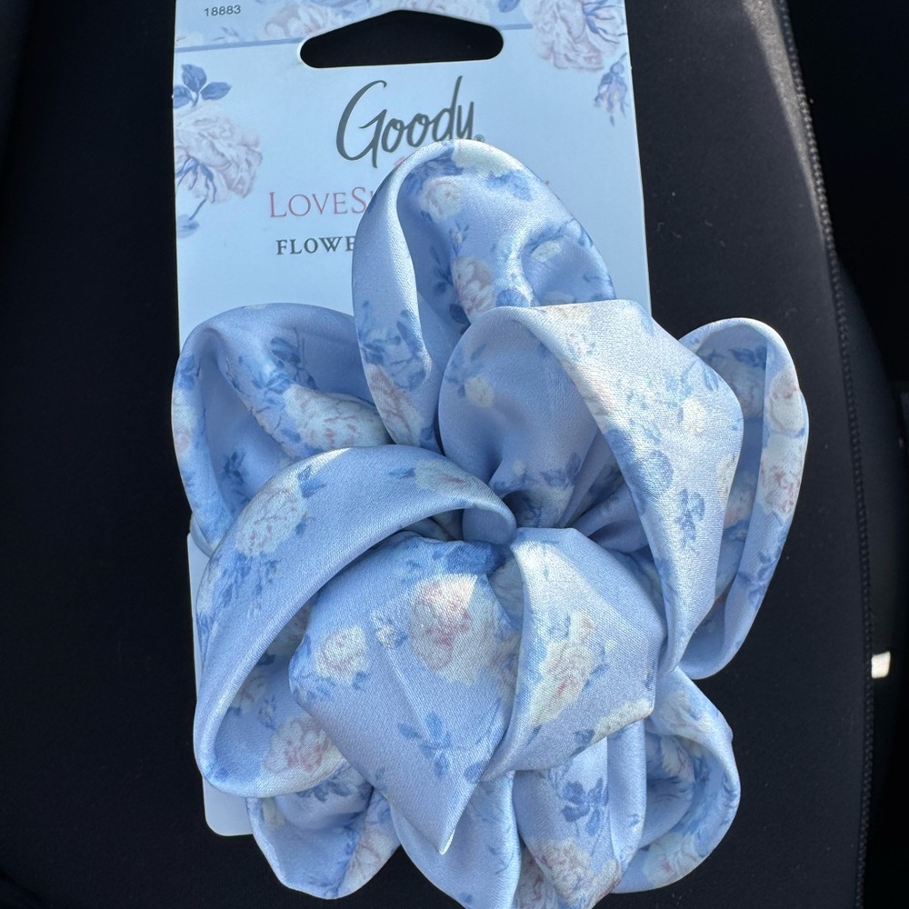 Goody x loveshackfancy Floral Blue Hair Scrunchie